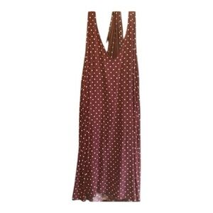 brown polka dot dress american eagle Lindy Bop Brown Polka Dot Rita Flared Dress Medium